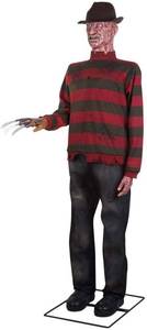 6 Life size Freddy Kruger Animated Decor NEW -Collectible GreenRedMulticolor Model # 222216 Box had small tear, no damage to product
