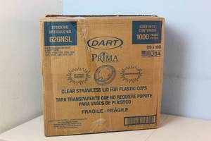 Dart Prima 1000 Count Strawless Lids Item #626NSL