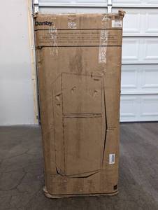 Danby brand compact refrigerator with separate freezer section