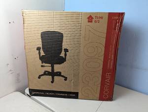 Corvair charcoal black office chair