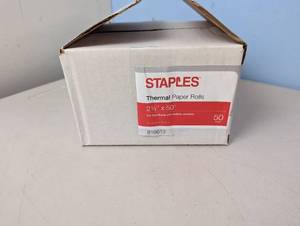 Staples thermal paper rolls 50 count model 816613