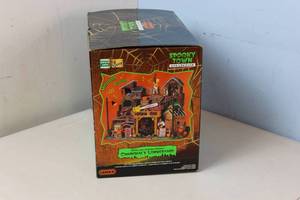 Lemax Spooky Town Chainsaws Lumber Yard # 95802- Open Box
