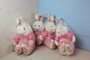 4 Stuffed SpringEaster Bunnies