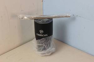 Black Tumbler with Steel Straw