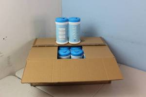 Case of reNEU Earth Disinfecting Alcohol Wet Wipes 24 Canisters of 72 Wipes