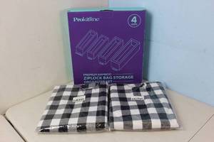 Ziploc Bag Organizer & Plaid Tree Skirt