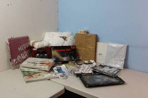Assorted Amazon Returns & Shelf Pulls - 3D Lamp, Seasonal Table Cloth, Stickers, See Pictures