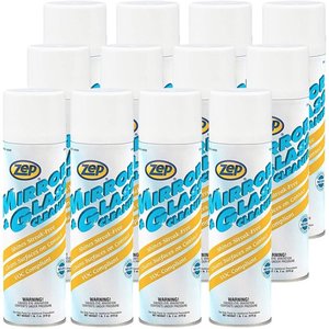 Zep Plexiglass, Mirror and Glass Professional Grade Cleaner 18 Oz Aerosol 9801 (Case of 12)
