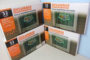 4 Sylvania Halloween Window Lights New