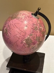 lot 81 image: Small Decorative Table Top Globe with Small Drawer