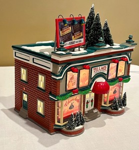 lot 84 image: Department 56 Snow Village Hersheys Chocolate Shop and Kids Love Hersheys Figurine