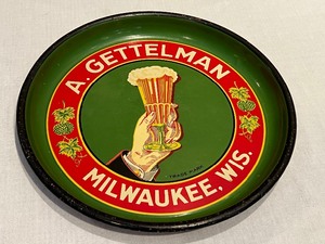 lot 69 image: Vintage Gettelman Beer Tray