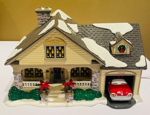 lot 130 image: Department 56 Snow Village The Brandon Bungalow