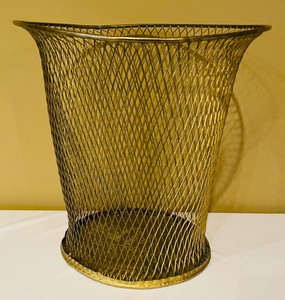 lot 204 image: Pair of Vintage Wastebaskets by Northwestern Expanded Metal Company