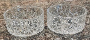lot 207 image: Gorham Hand Cut Crystal Lady Anne Collection Bottle Coasters