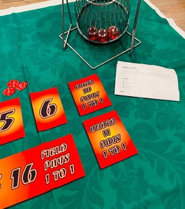 lot 193 image: Chuck-a-luck Game with Instructions