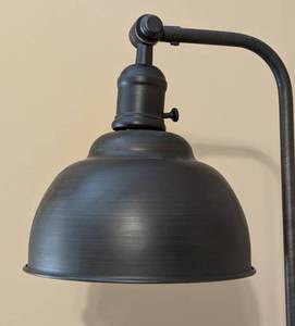 lot 28 image: Dark Bronze Industrial Style Floor Lamp