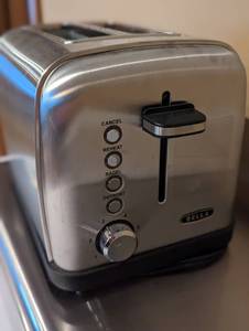lot 165 image: Brabantia Bread Box and Bella Toaster