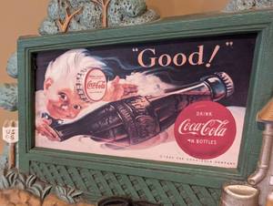 lot 167 image: Vintage Coca Cola Gas Station Wall Clock