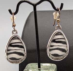 lot 230 image: Brighton Trinity Crystal Zebra Print Earrings and Necklace Set