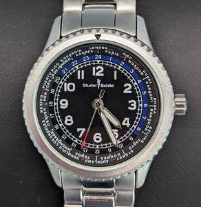 lot 233 image: Mens Studer Schild Knight World Watch