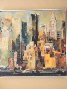 GreatBigCanvas New York, New York by Marilyn Abstract Print on Canvas