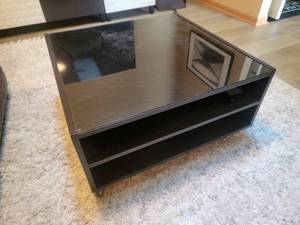 Sleek Black Coffee Table
