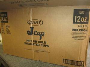 case of jcup hot or cold 12 oz cups...