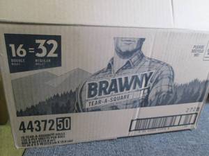 case of brawny tear a square paper ...