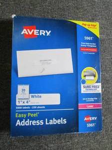 avery easy peel address labels 1 in...