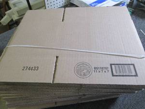 25 boxes 11x7x7...