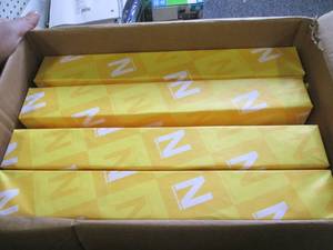 4 reams of astrobrights orange 11x1...