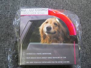 new dog lick bowl ...