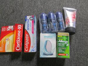 lot of self care items ...