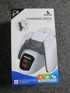 new PS-5 charging dock 3 new golden...