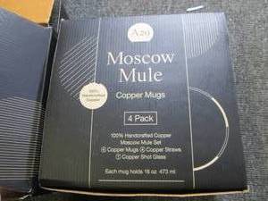 2 new sets of moscow mule copper mu...