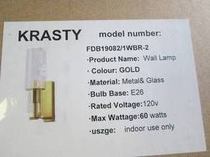 new krasty wall lamp ...