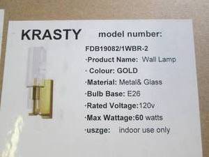 new krasty wall lamp ...