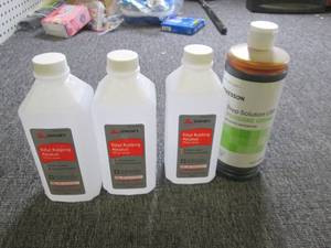 3 bottles of rubbing alcohol and 1 ...