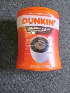 30 ozs of dunkin original blend cof...