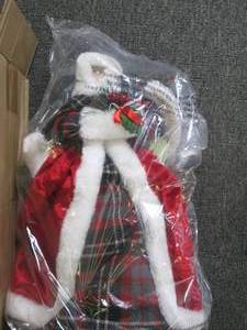 new 16 inch fabric resin plaid ange...