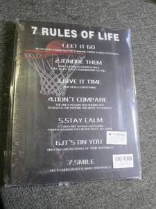 2 new 15 inch x 11 inch 7 rules of ...