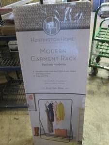 modern garment rack open box...