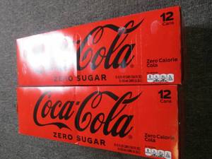 2 cases of 1212oz cans of coca col...