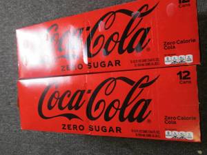 2 cases of 1212oz cans of coca col...
