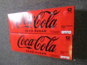 2 cases of 1212oz cans of coca col...