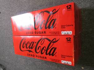 2 cases of 1212oz cans of coca col...