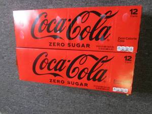 2 cases of 1212oz cans of coca col...