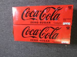 2 cases of 1212oz cans of coca col...