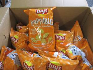 case of 12.5 oz bags of lays white...